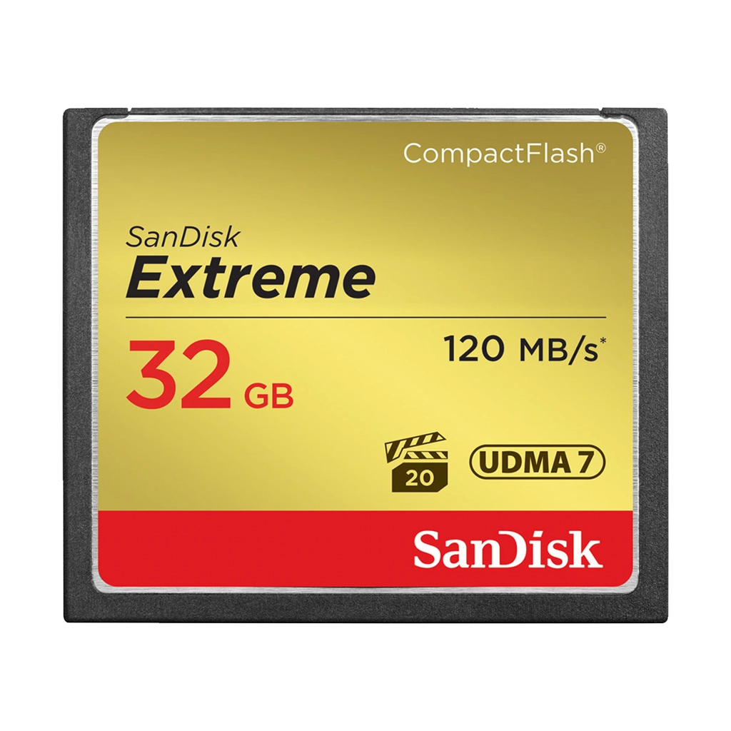 SanDisk 32GB Extreme 120MB/s CompactFlash Memory Card
