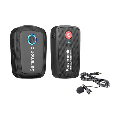 Saramonic Blink500 B1 Ultracompact 2.4GHz Dual-Channel Wireless Microphone System with Lavalier