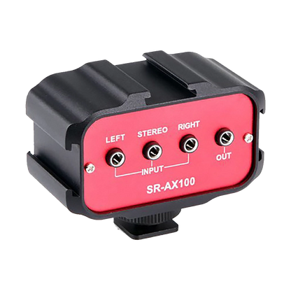 Saramonic SR-AX100 Passive 2-Channel Audio Adapter for DSLR Cameras