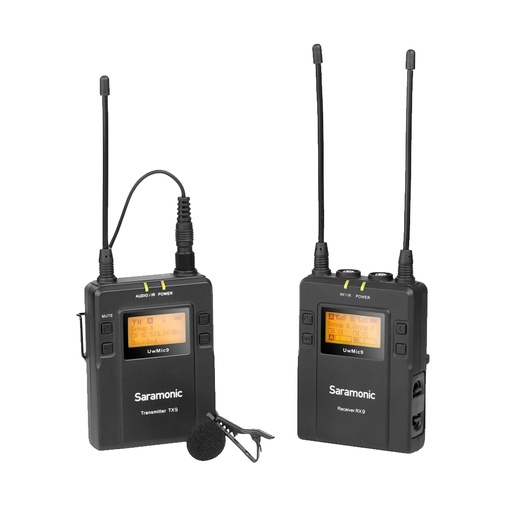 Saramonic UwMic9 Camera-Mount Wireless Omni Lavalier Microphone System (514 to 596 MHz)