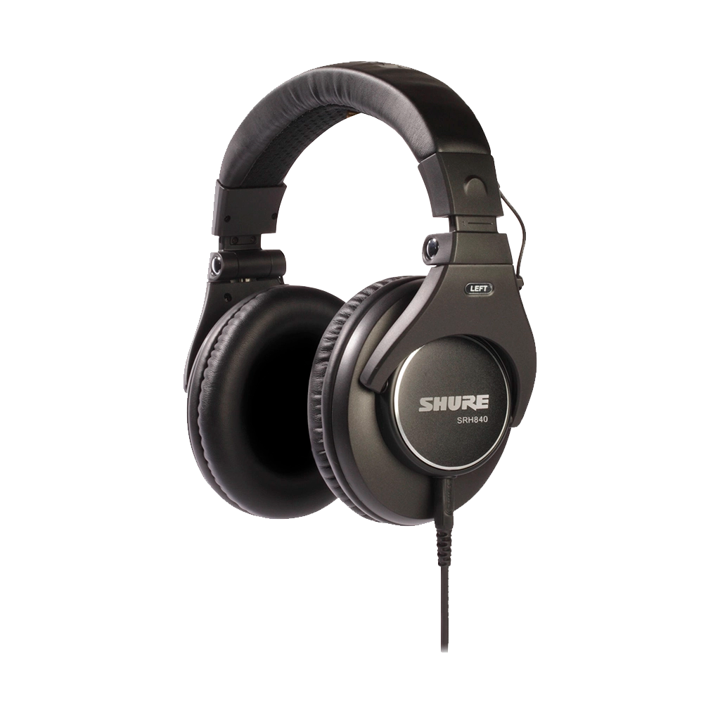Shure SRH840 Closed-Back Over-Ear Professional Monitoring Headphones
