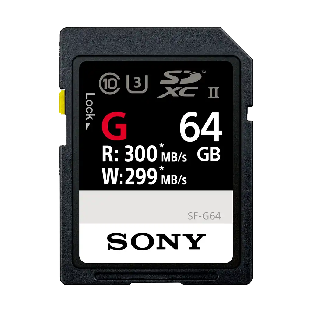 Sony 64GB SF-G UHS-II SDXC 300 MB/s Memory Card