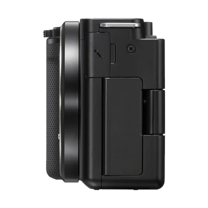 Sony ZV-E10 Mirrorless Camera with 16-50mm and 55-210mm Lens + Sony Soulder Bag and 32GB SD Card (Black)