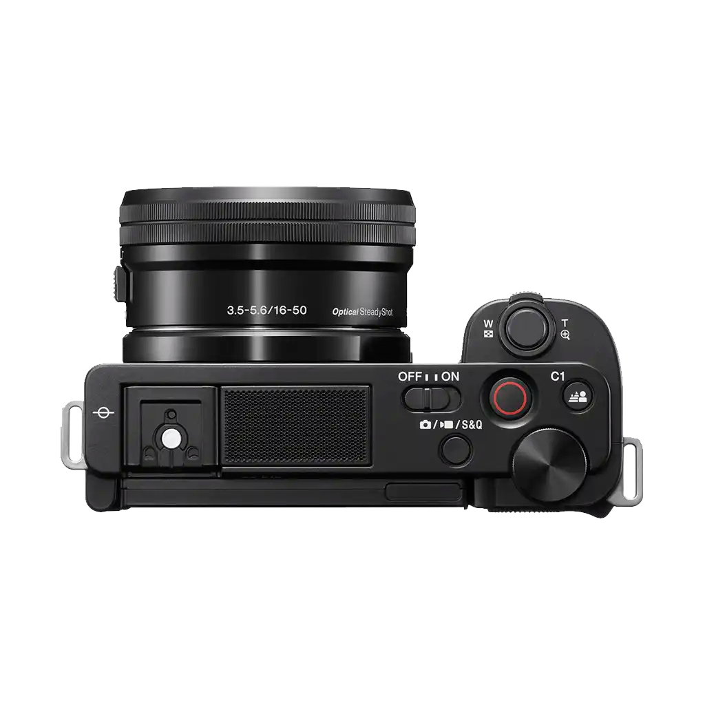 Sony ZV-E10 Mirrorless Camera with 16-50mm and 55-210mm Lens + Sony Soulder Bag and 32GB SD Card (Black)