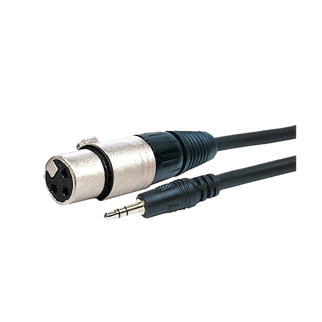 XLR Female to 3.5mm Stereo Mini Jack Audio Cable (30cm)