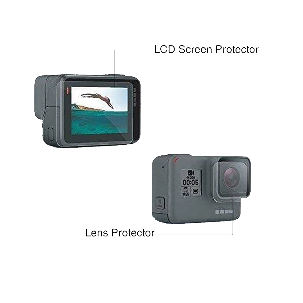 Xtreme Front & Rear Protective Lens Cover for GoPro HERO 7/6/5