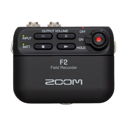 Zoom F2 Ultracompact Portable Field Recorder with Lavalier Microphone