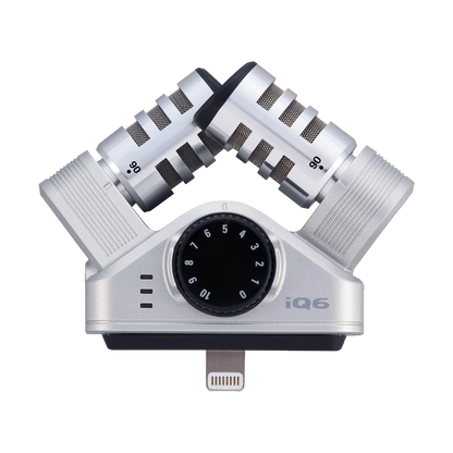 Zoom iQ6 Stereo X/Y Microphone for iOS Devices with Lightning Connector