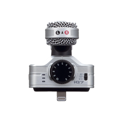 Zoom iQ7 Mid-Side Stereo Microphone for iOS Devices with Lightning Connector
